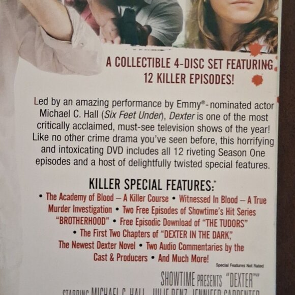 Dexter Season One - 4 DVD Set - Picture 3 of 4